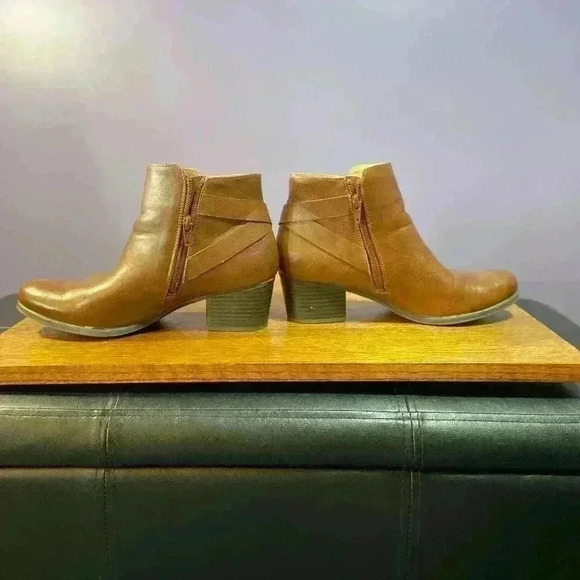 Natural Soul by Naturalizer Womens Calm Ankle Boot Whiskey Brown Size 10M - Picture 7 of 11